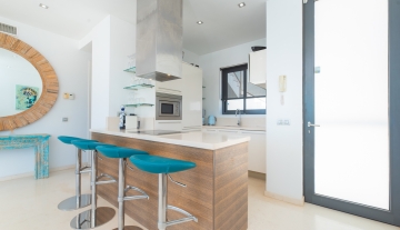 Resa Estate Ibiza for sale townhouse cala Carbo es Vedra kitchen side .jpg